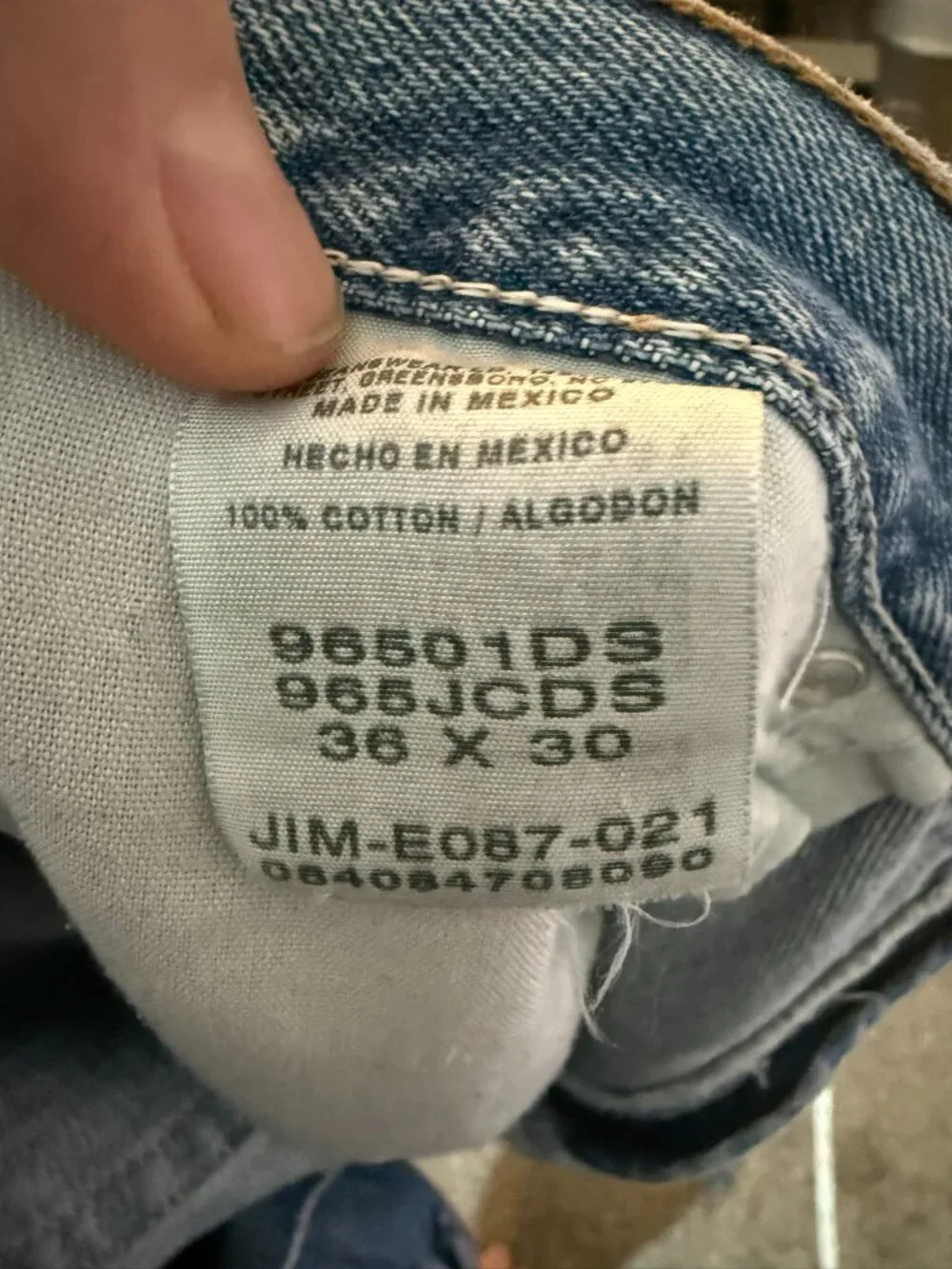 Wrangler Mens Classic Denim Jeans Light Blue 36x30